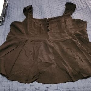 NWOT TORRID BLACK SLEEVELESS BLOUSE